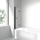 preview thumbnail 9 of 8, i-Homare 35 in. W x 55 in. H Frameless Tempered Glass Tub Door