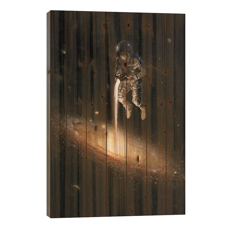 The Milky Way Print On Wood by Nicebleed - Multi-Color - 40x26x1.5