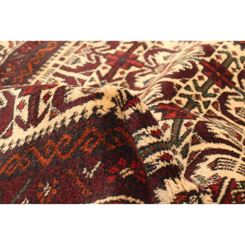 ECARPETGALLERY Hand-knotted Teimani Beige Wool Rug - 2'10 x 4'1