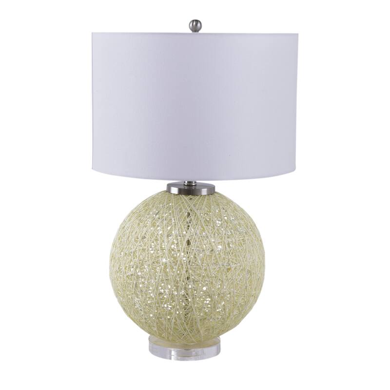D16.1xH26" Table Lamp with Beige Paper Base