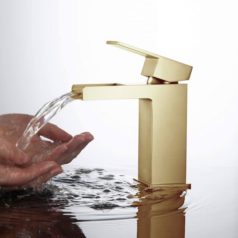 Waterfall Single Handle Bathroom Vanity Sink Faucet
