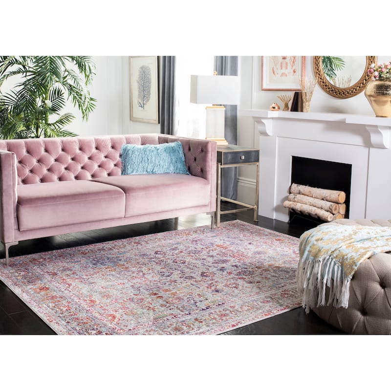 SAFAVIEH Valencia Vintage Milosava Oriental Polyester Rug