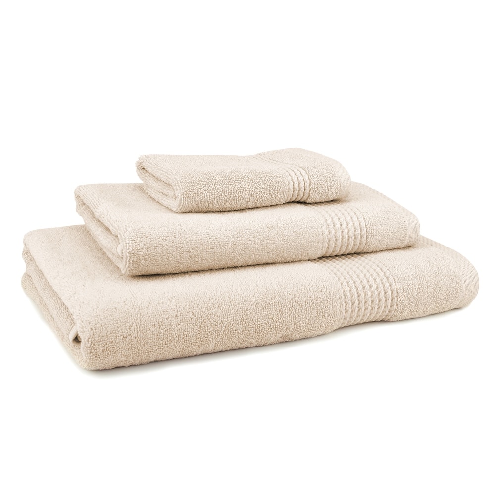 East'N Blue Lara Turkish Cotton Bath Towel Set (Set of 3) - (1 Bath Towel, 1 Hand Towel, 1 Washcloth)