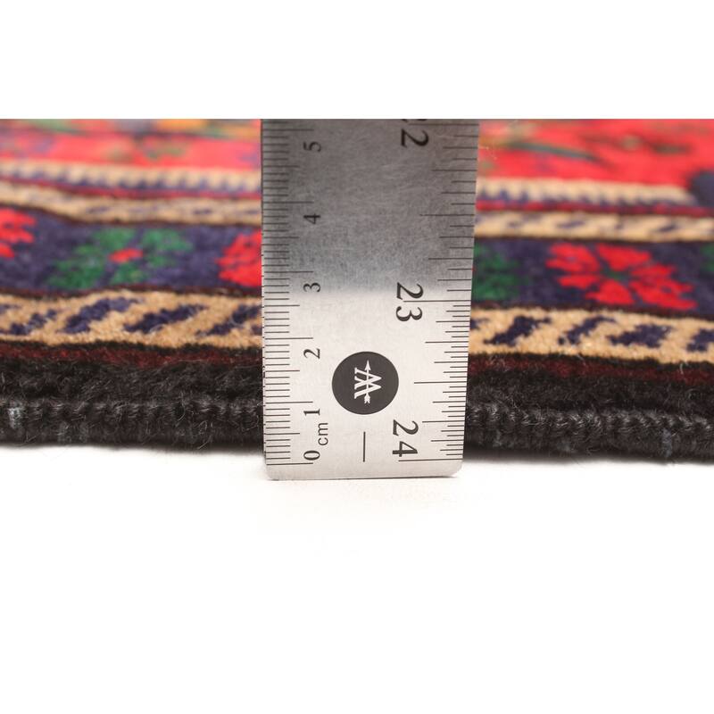 ECARPETGALLERY Hand-knotted Teimani Red Wool Rug - 2'11 x 4'3