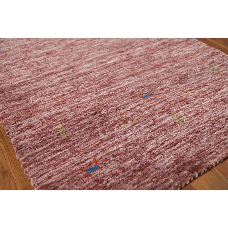 Gabbeh Indian Foyer Rug Hand-Knotted Wool Carpet - 2'9" x 5'8" - Multi-Color - 2'9" x 5'8"