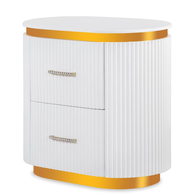 Zoe Crystal Bedroom Set with LED Lighting