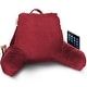 preview thumbnail 114 of 143, Nestl Memory Foam Reading Pillow with Backrest, Arms and Pockets Small - Burgundy