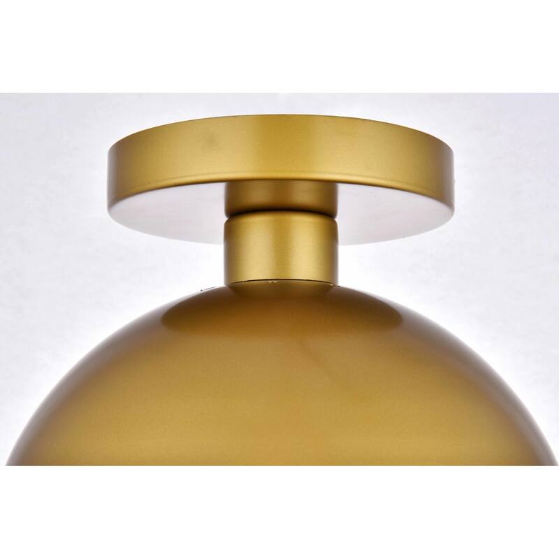 Roseto EGCF83490 Atlante Single Light 10" Wide Semi-Flush Globe