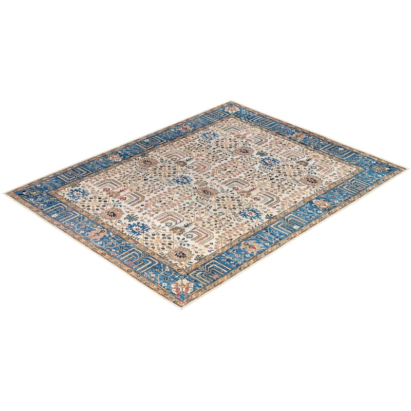Serapi One-of-a-Kind Hand-Knotted Area Rug - Ivory - 7' 11" x 10' 0"
