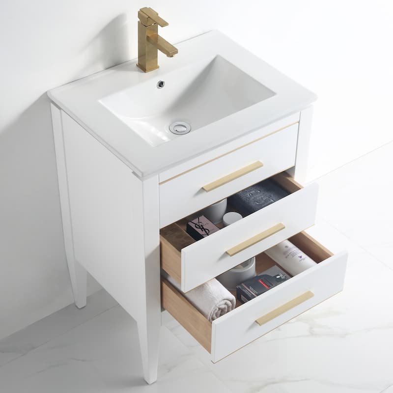 Ayer 24" Single Bathroom Vanity Set - 18D x 24W x 34H