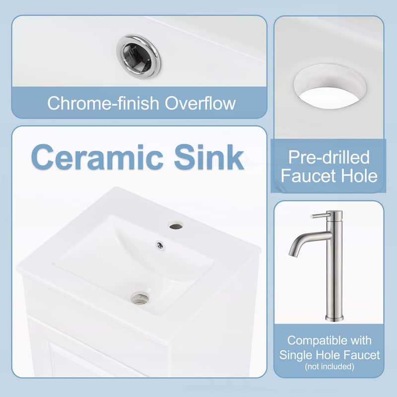 18" Bathroom Vanity with Sink