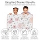 preview thumbnail 5 of 4, Sweet Jojo Designs Blush Pink Grey Watercolor Floral Pink Girl Toddler Weighted Blanket 5lbs for Kids Polka Dot Boho Bohemian