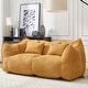 preview thumbnail 86 of 98, Modern Cute Chenille Upholstered Loveseat with High Resilience Foam