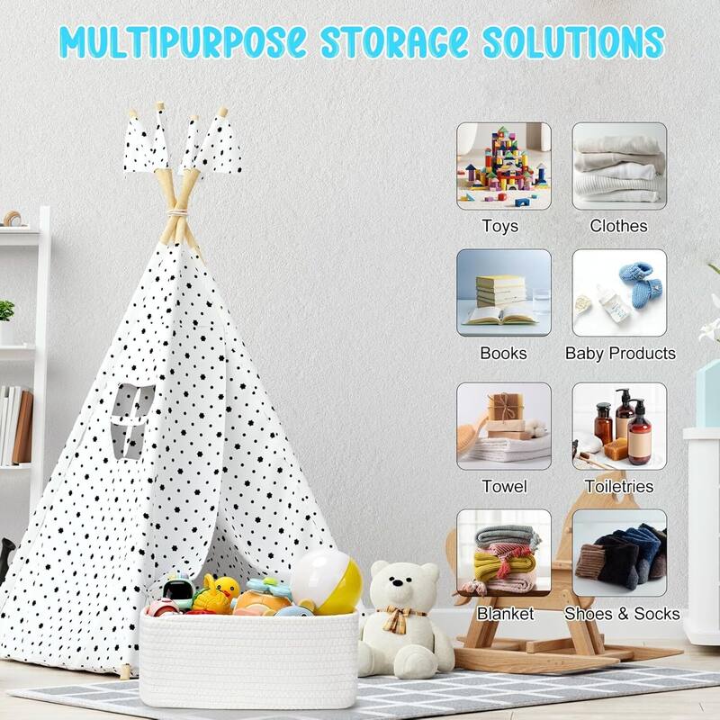 3-Pack Shelf Baskets for Organizing, Storage Baskets, Storage Organizer - 1.5"L x 0.5"W x 1"H