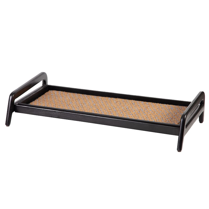 Jani Single-Tier Black Stand 3-Pair Rubber Boot Tray - My Blue Heaven