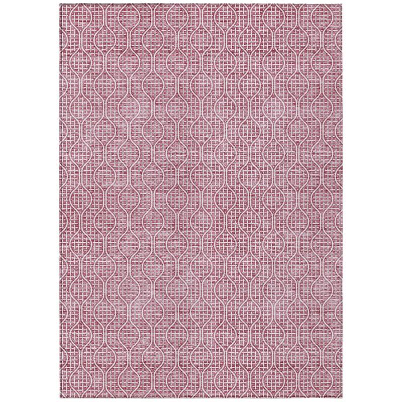 HomeRoots Geometric Transitional Rectangle Outdoor Rug