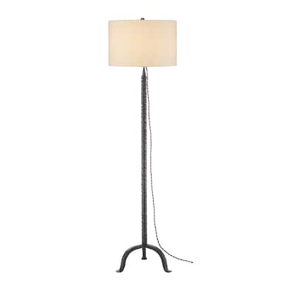 Currey & Company Sandro Nickel Floor Lamp - 66.25"h x 18"dia.