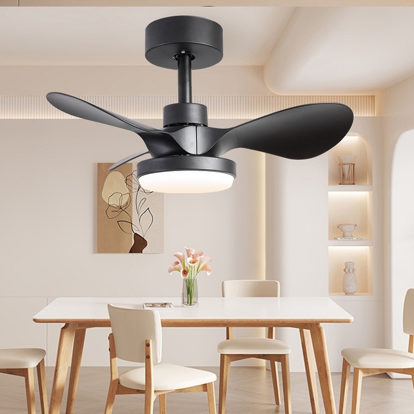 24 Ceiling Fan With Light Flush Mount18w Dimmable Small Low Profile 6