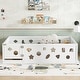 preview thumbnail 51 of 94, White Bed Frame Montessori Bed Twin Size Toddler Floor Bed with Guardrails and Door for Children Boys Girls Kids Playroom