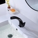 preview thumbnail 3 of 13, Matte Black Bathroom Faucet Waterfall Vessel Sink Faucet Single Handle