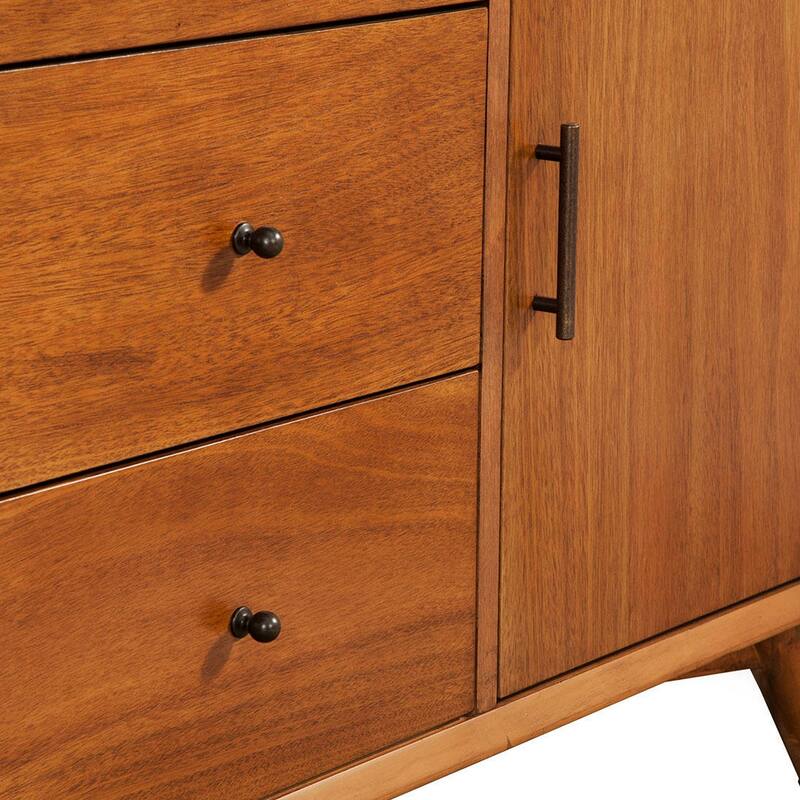 Classy Mahogany Wood Accent Cabinet, Acorn