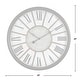 preview thumbnail 4 of 2, FirsTime & Co. Bronze Roman Farmhouse Wall Clock, Plastic Frame, Glass Lens