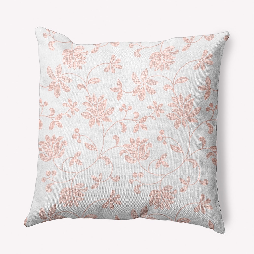 Traditional Floral Polyester Indoor Pillow