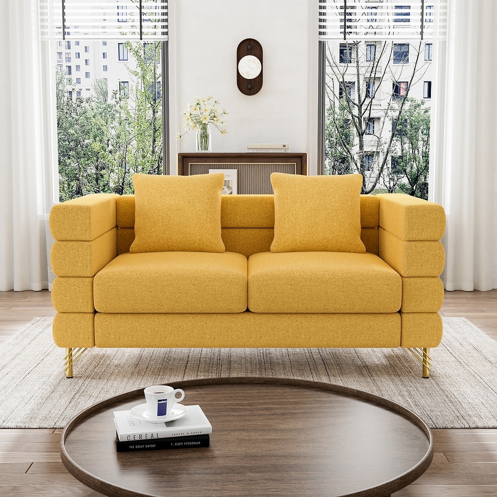 Cheap store yellow couch