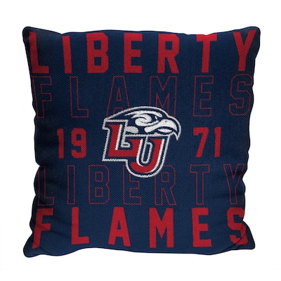 NCAA Liberty Flames Stacked 20 Inch Pillow
