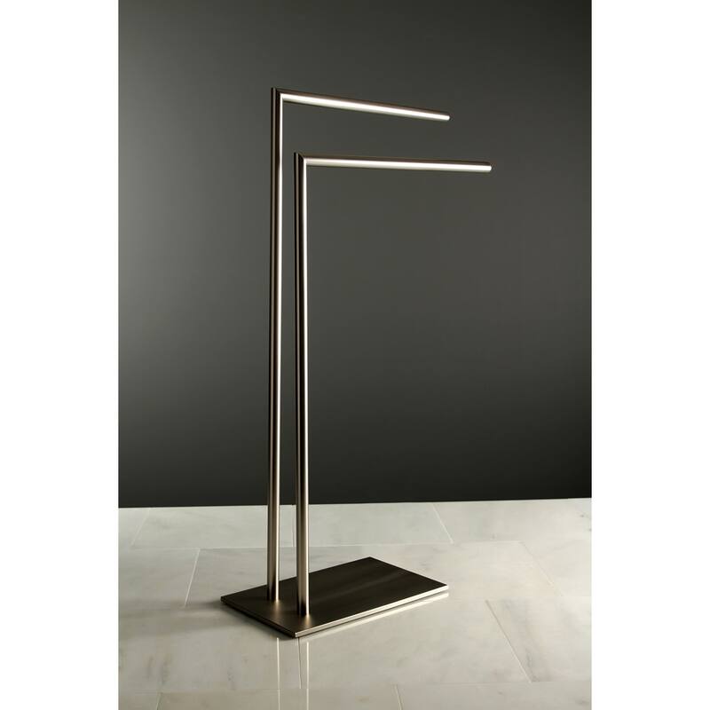 Edenscape Freestanding Dual Towel Rack in Polished Chrome