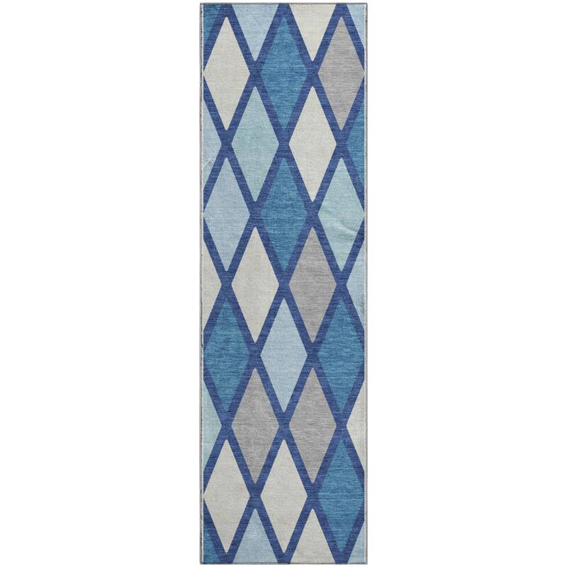 Premium Washable Super Soft Mosaic Diamonds Mayfield Rug