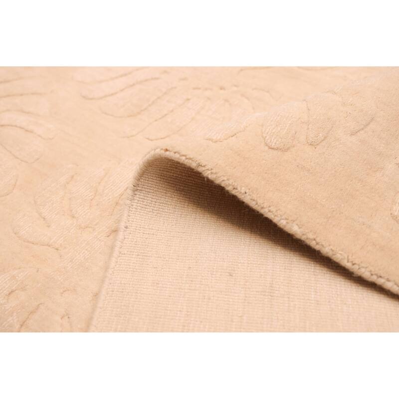 ECARPETGALLERY Hand Loomed Kashkuli Gabbeh Ivory Wool Rug - 6'6 x 9'6