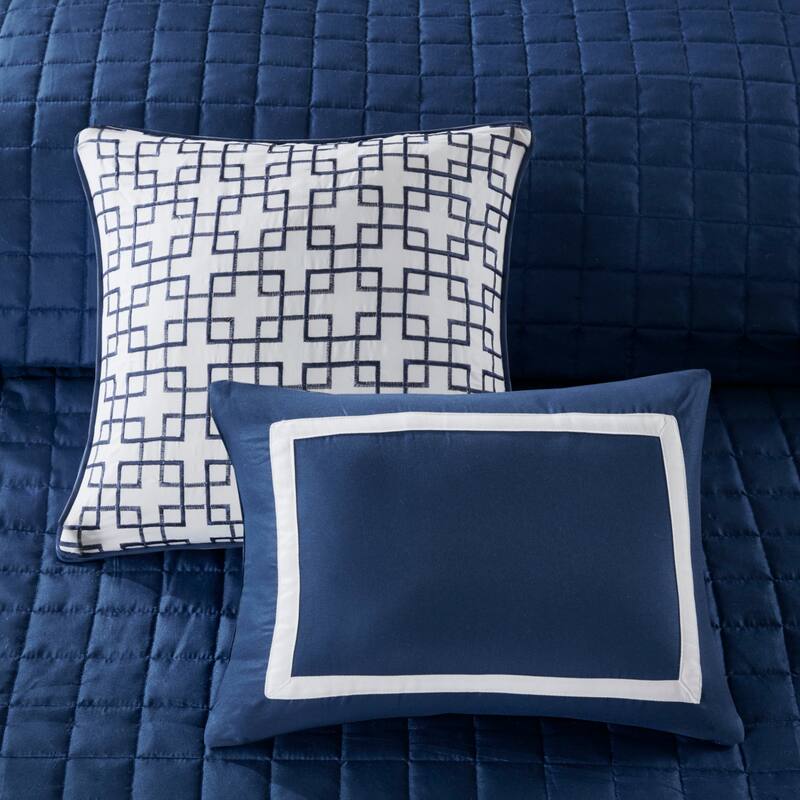 Madison Park Lexington 8 Piece Comforter and Quilt Set Collection
