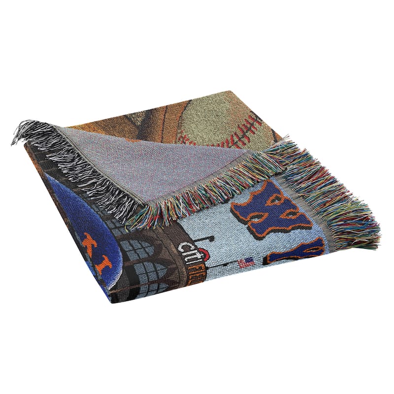 MLB Woven Tapestry Throw Blanket