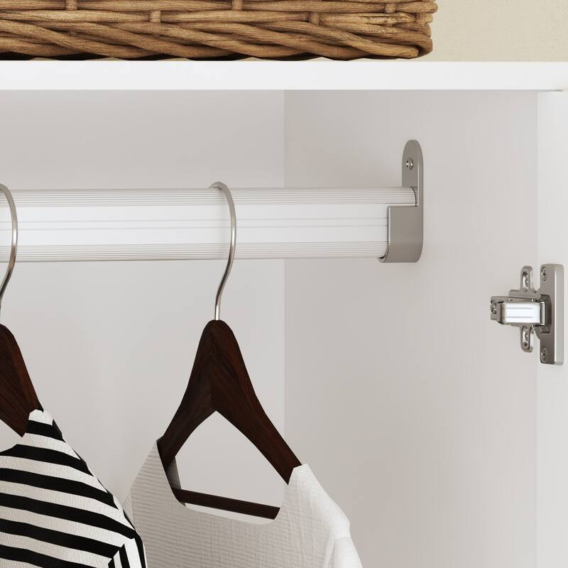 South Shore 2Door Wardrobe Armoire with Storage Drawer and hanging rod