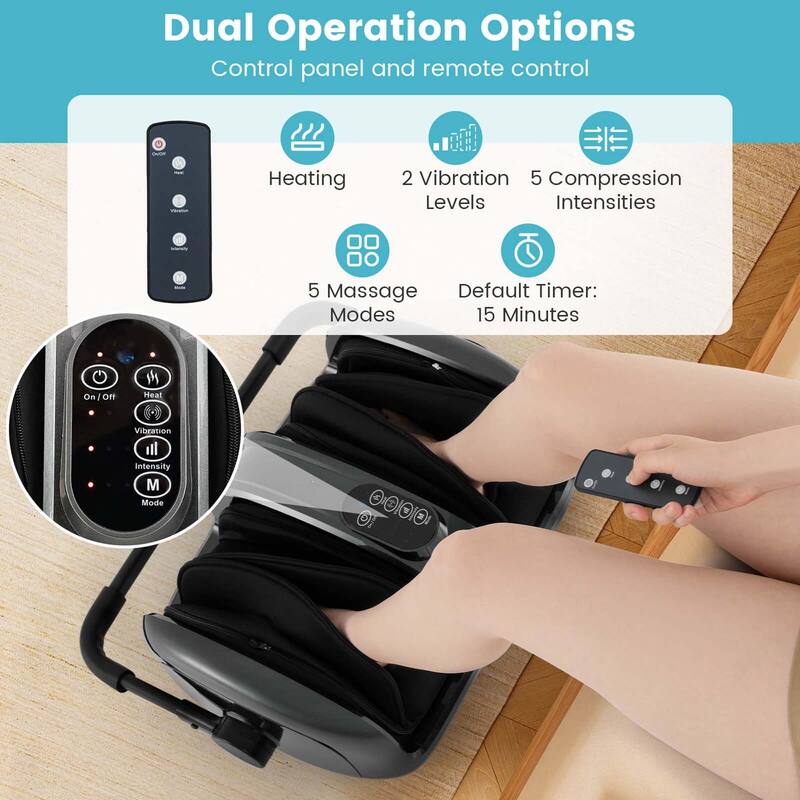 Costway Foot & Calf Massager Vibration Compression Electric Leg - See Details