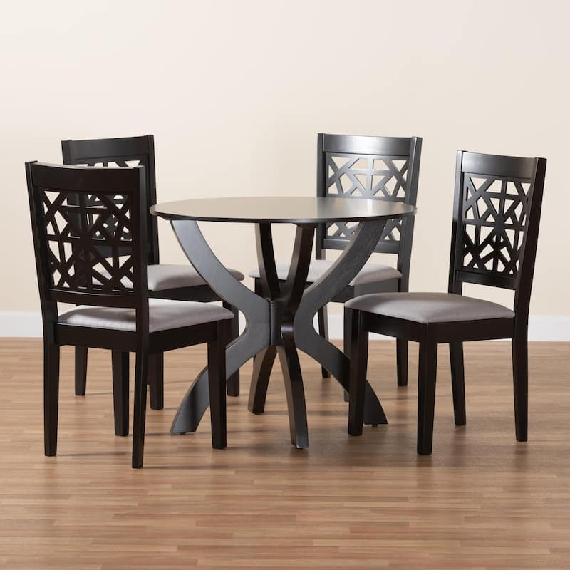 Lena Modern Wood 5-Piece Dining Set