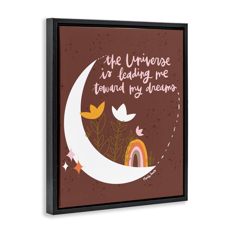 Stupell Leading Me To My Dreams Framed Floater Canvas Wall Art Design By Mandy Ford Art + Illustration