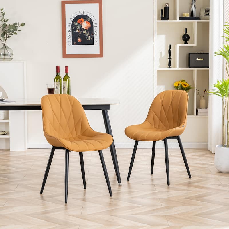 Upholstered Dining Chairs Set of 2 Modern Kitchen Chairs