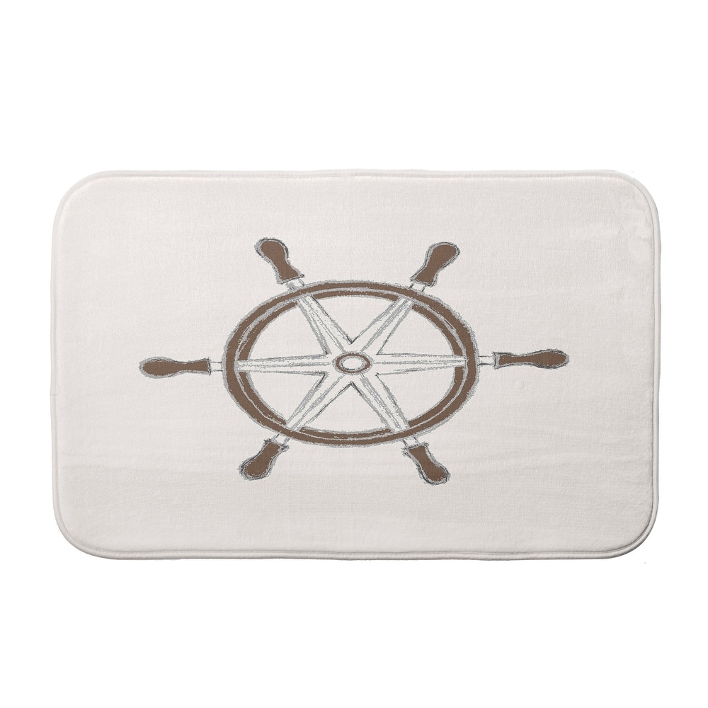 Ship Wheel Bath Mat