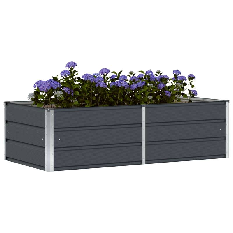 vidaXL Planter in Steel - 62.99 x 31.50 x 17.72