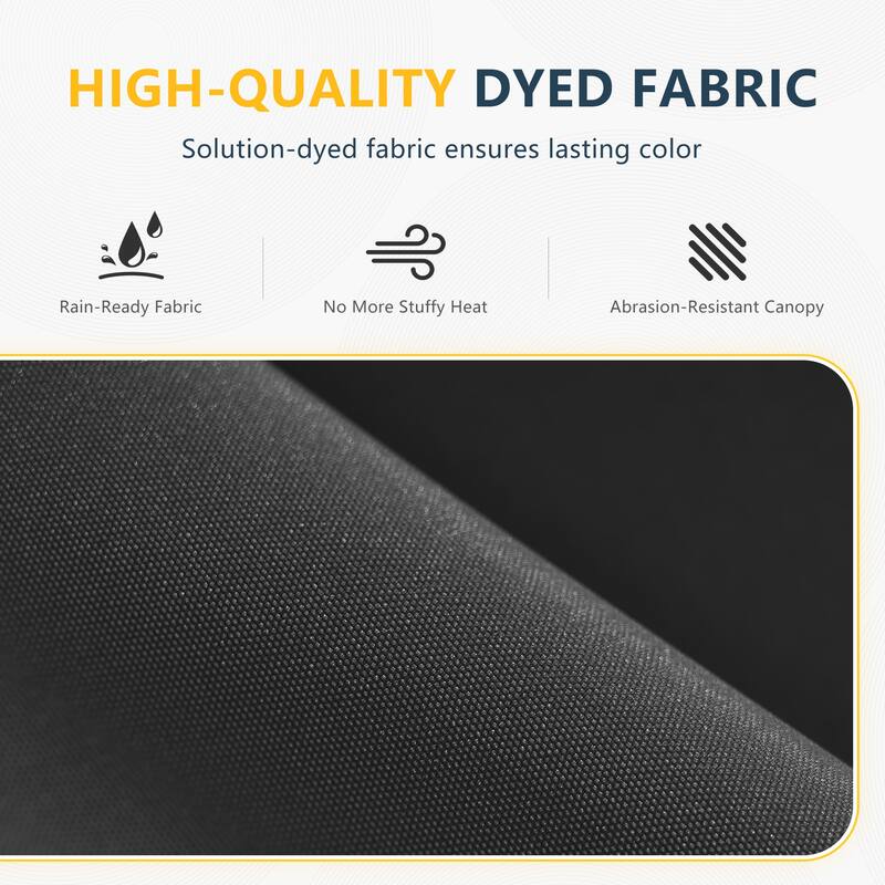 Outdoor 8.2x8.2FT LED lighted Patio Offset umbrella for Garden