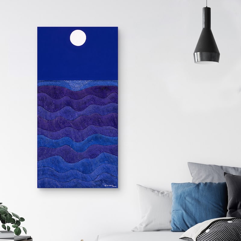 Full Moonscape by Synthia SAINT JAMES Canvas Art Print