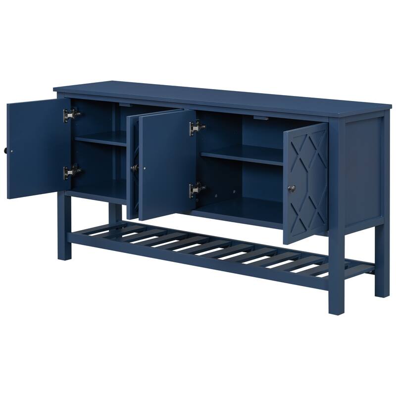 Elegant entrance table with polygonal door design