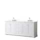 Option White, Chrome Trim, White Quartz Top