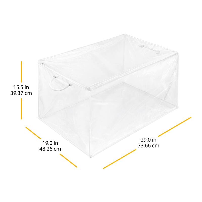 Whitmor Jumbo Zippered Storage Bag - Clear