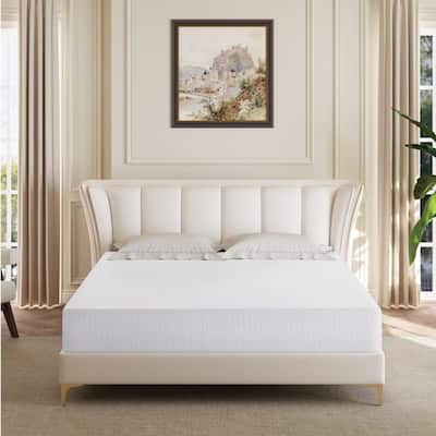 8" Medium Gel Memory Foam Mattress Infused with Green Tea
