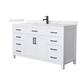 Option White / Giotto Quartz Top / Matte Black Hardware