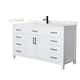 Option White / Giotto Quartz Top / Matte Black Hardware