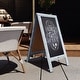preview thumbnail 4 of 158, Wood A-Frame Magnetic Chalkboard Set-Markers, Stencils, and Magnets